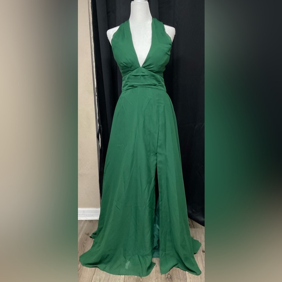 Elegant Green Dress NWT Corset back PTP 16 - Picture 4 of 8